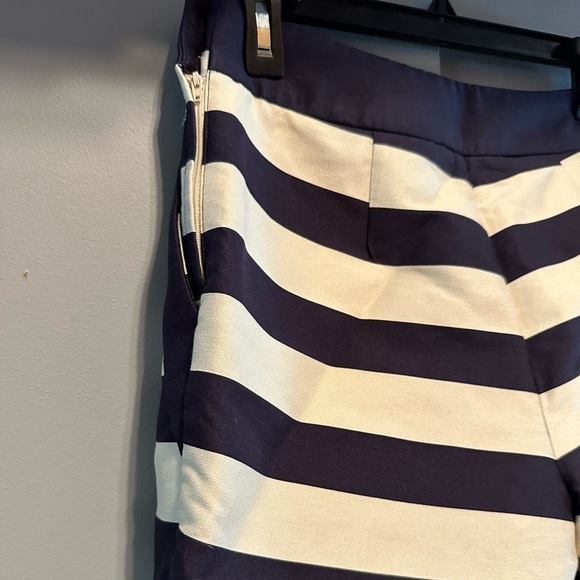 H&M - High Waist Blue and White Striped Shorts - Picture 6 of 9